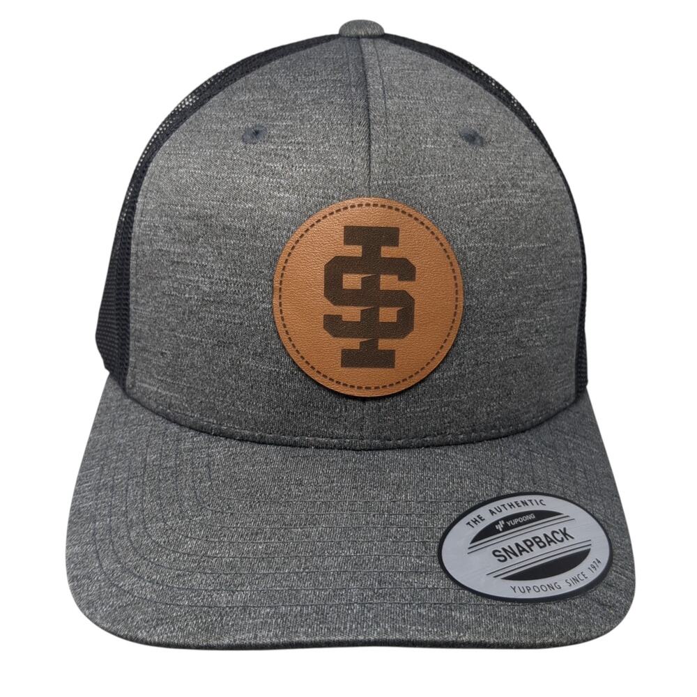 Idaho State Snapback Trucker Hat Gray One Size Adjustable Mesh Back Team 365